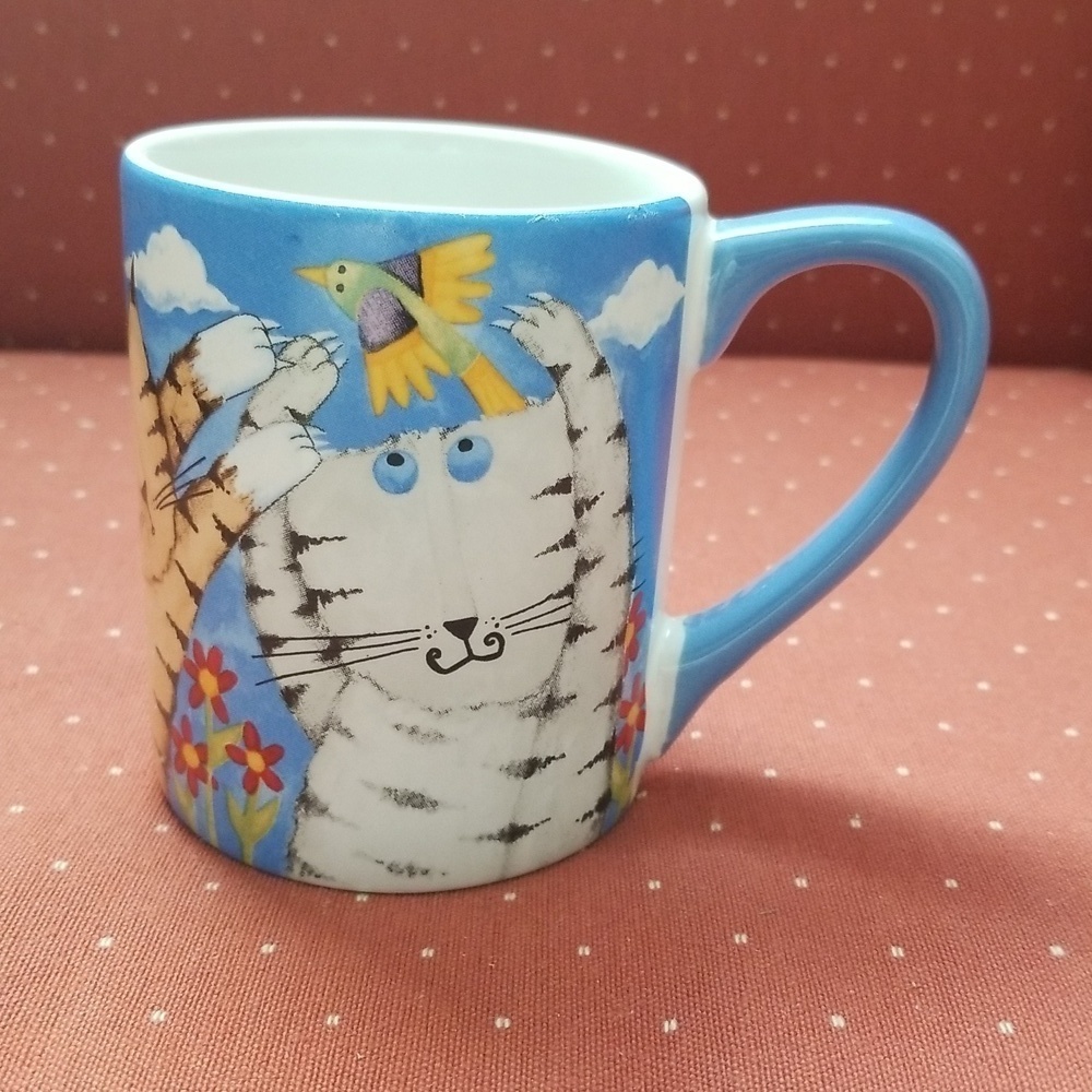 Debit Hron Cats and Birds 12oz mug by Gibson 2006